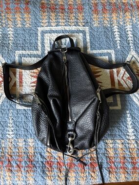 Rebecca Minkoff Black Leather Julian’s backpack